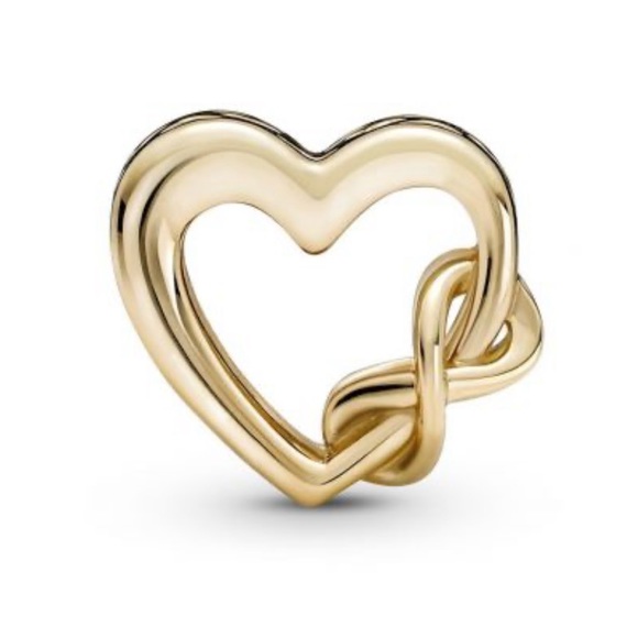 NWOT Gold Tone Love You Mom Infinity Heart Charm - Picture 3 of 10